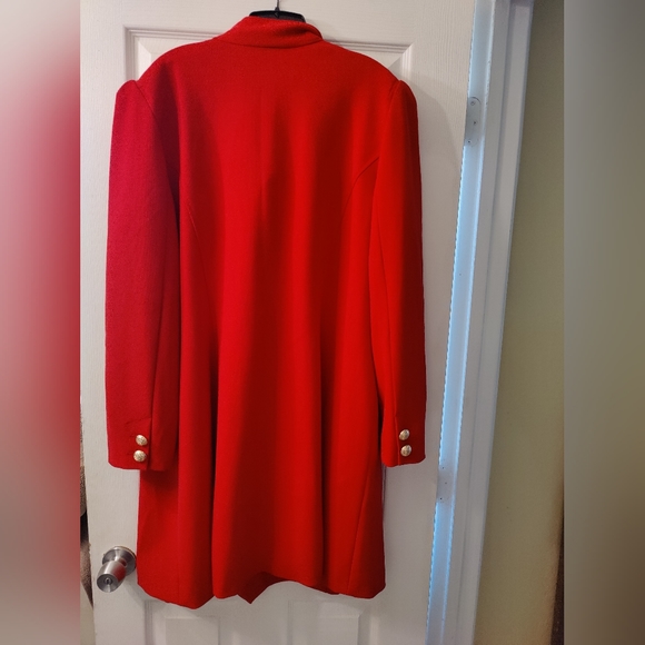INC Real Red Doubled Breasted Coat XXL - Picture 6 of 7